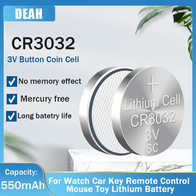 2-10pcs CR3032 3032 3V 550mAh Lithium Battery CR 3032 Button Coin