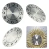 Replacement Clock Dial 9.5 Inch Clock Face DIY Quartz Wall Clock Advanced Appearance Aluminum Plate Clear Numerals 5