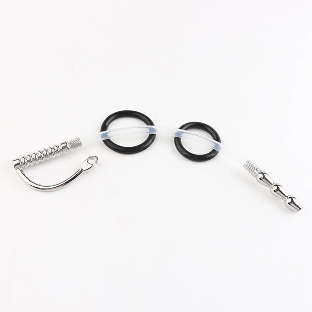 Silicone Hollow Urethral Catheter Dilator Adult Sex Toy For Men Gay Penis Plug SM Prostate Stimulation Urethral Cather Sounding urethral dilator silicone urethral dilator