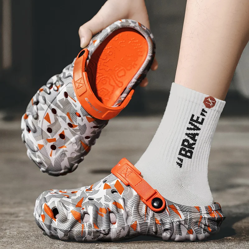 Men's Camouflage Casual Sandals - Outdoor & Beach Clogs