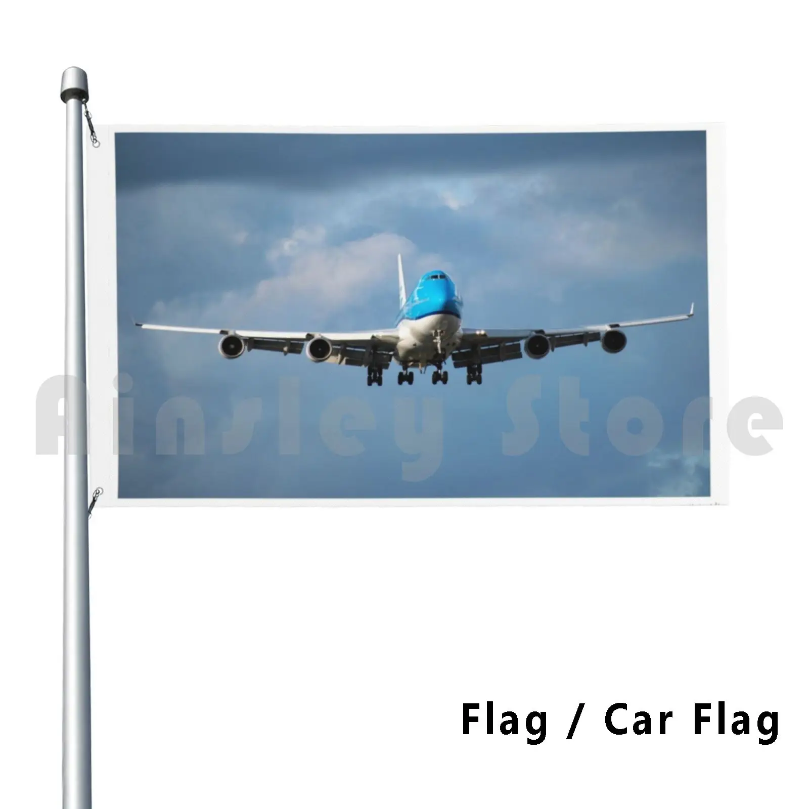 Klm 747-400 насадка на носу для украшения улицы флаг автомобиля 747 400 летающего