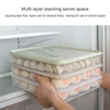 Save Space Dumpling Box Quick-frozen Wonton Tray Large Capacity Large Capacity Design Home Kitchen Fashion White 4