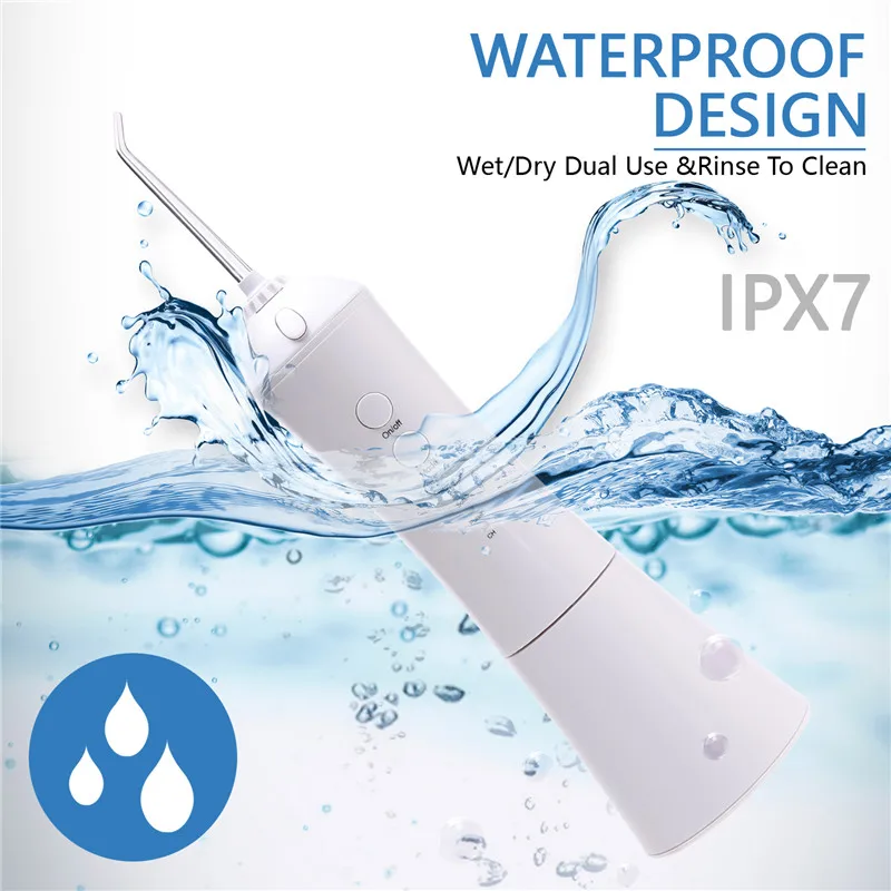 

Electric Waterproof Oral Irrigator with 3 Nozzles USB Rechargeable Dental Flosser Teeth Floss Tooth Cleaner M1 Dental Instrument