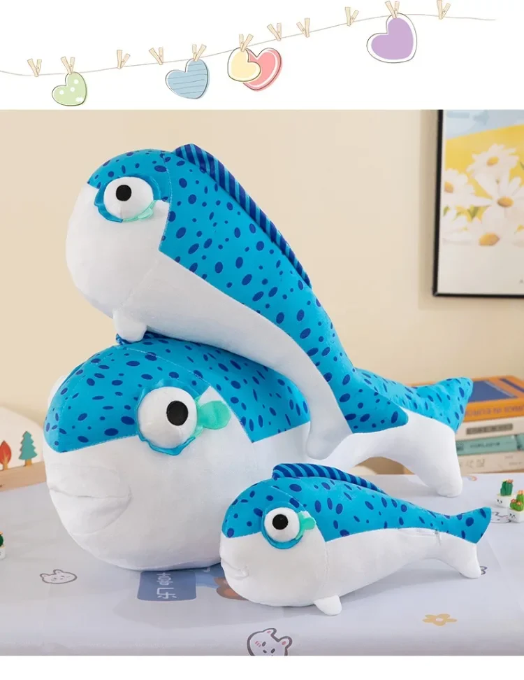 MINISO Egg Party Fantasy Figurines Salted Fish Stick Doll Plush Toy Long Pillow Cute Comfortable Soft Brithday Gift for Friend 4