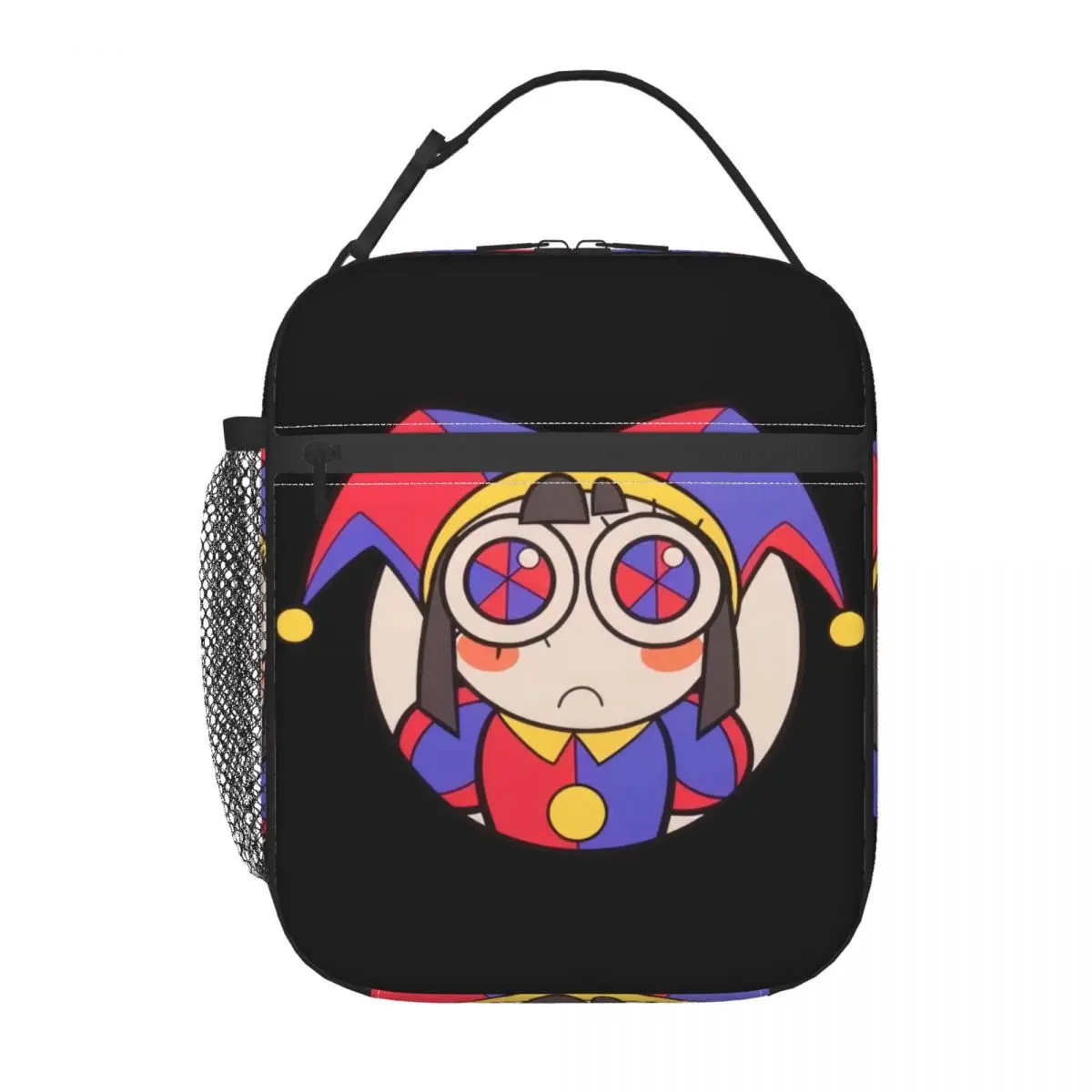 

Amazing Circus Cartoon Games Digital Pomni Portable Lunch Box Women Multifunction Cooler Thermal Food Insulated Lunch Bag