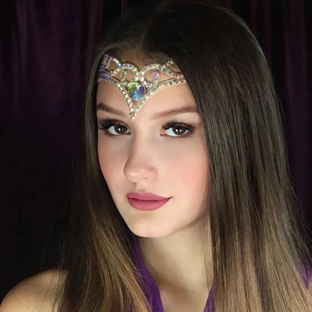 StonefansABVShapeForeheadChainIndianDesignWeddingHair