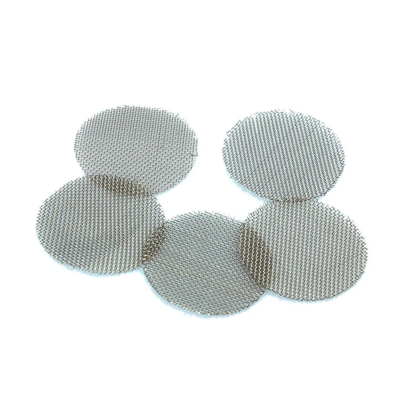 100pcs Stainless Steel gold screens Hookah Water Pipe Tobacco silver filters 20mm Bottom of smoking pipe Metal Combustion Mesh 4