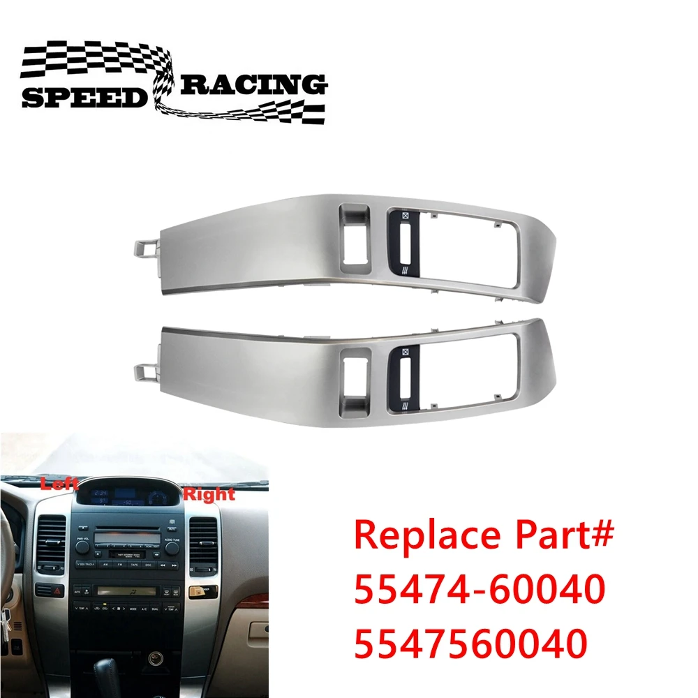 For 2003 2009 Toyota Land Cruiser Prado 120 Dashboard Air Vent Panel Left Right Dashboard