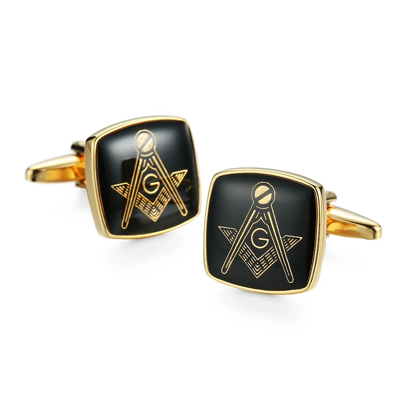 Elegant Copper Men's Cufflinks with Cross Leather Rope Design