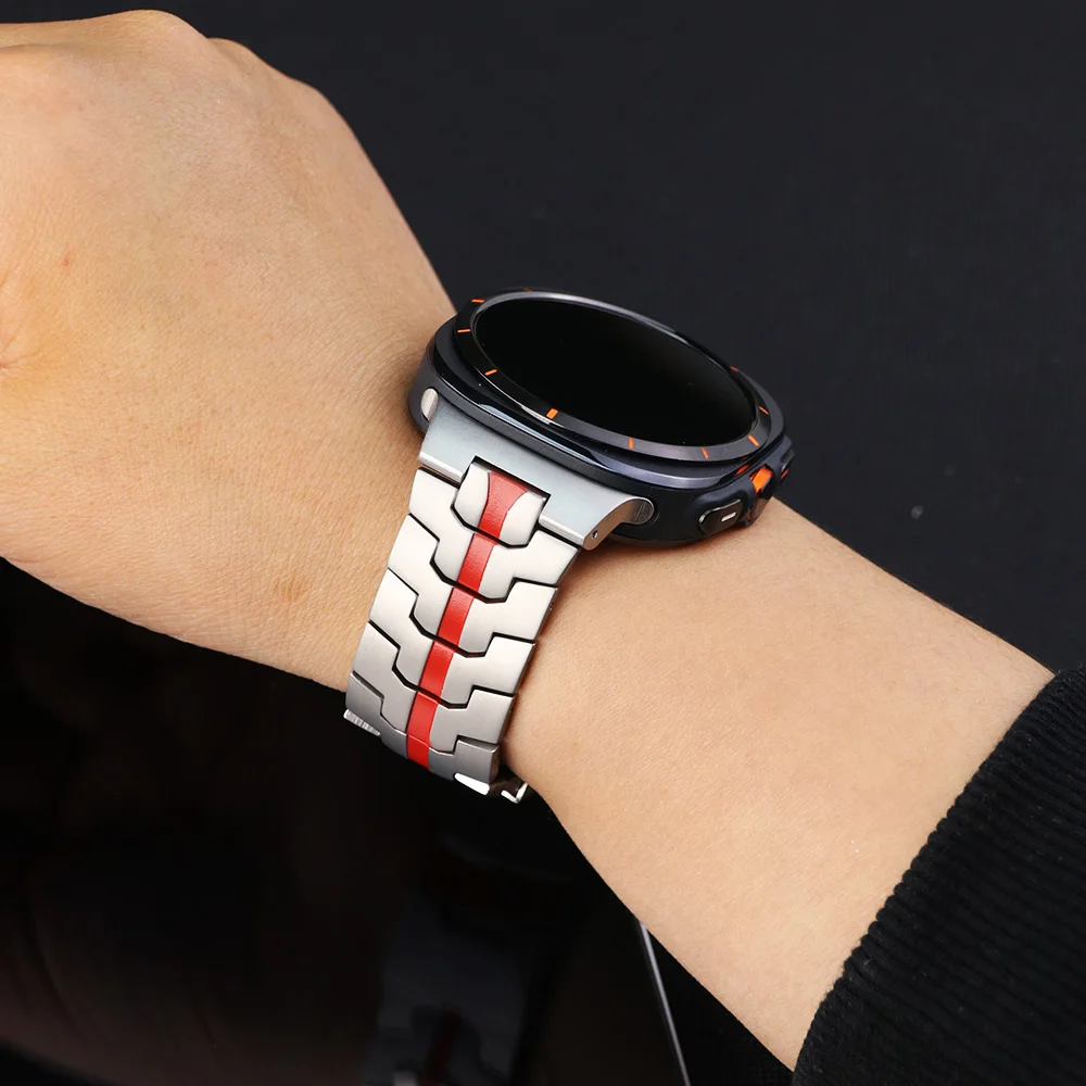 Luxury Men's Stainless Steel Watchband - Business Metal Strap