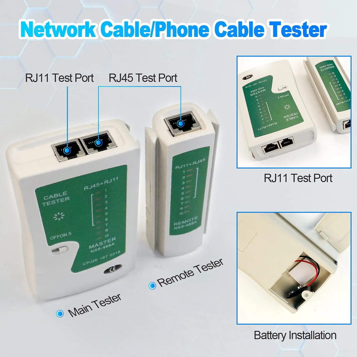 Rede Cabo Clamp Alicerce Stripping Crimping Alicadores Rede Profissional Cabo Tester Rj45 Rj11 Rj12 Cat5 Utp Lan Cabo Tester - Imagem 5