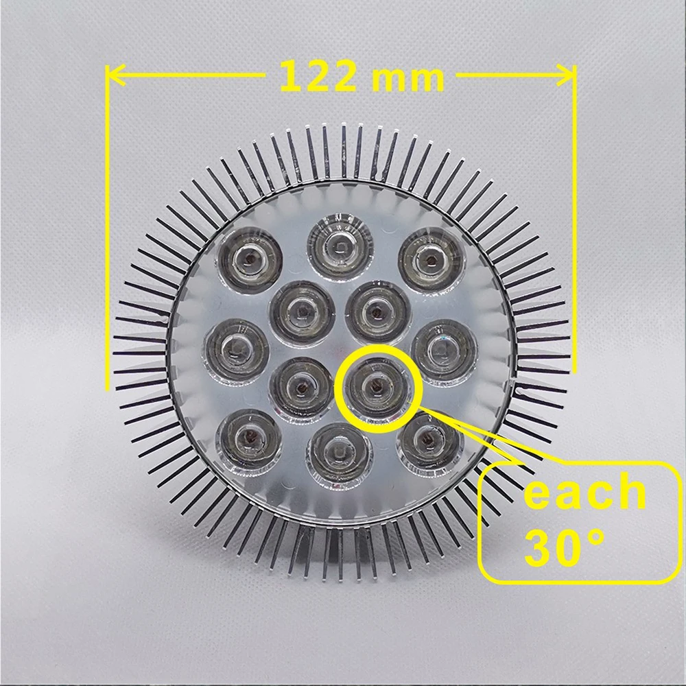 12W / 24W 395nm~400nm PAR38 UV Purple LED Lamp Spot Light Bulb for Curing Aquarium