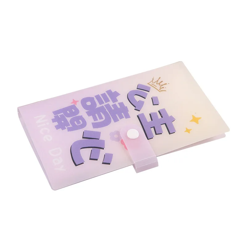 Business Card Album Korean Style Student Button Business Card Album Polaroid Photo Guka Book Photo Storage in Stock