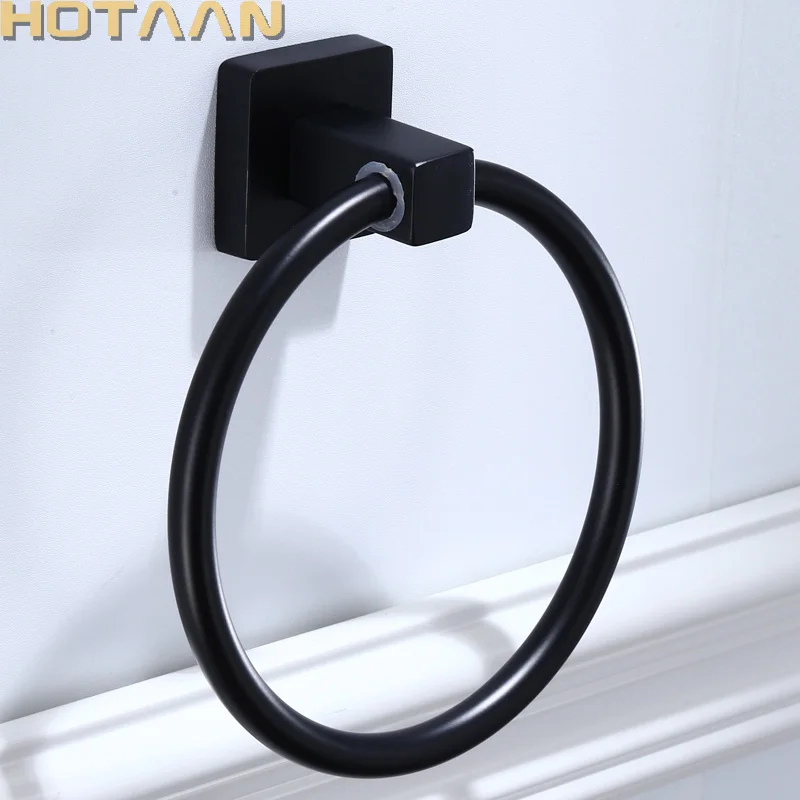 Stainless Steel Bathroom Towel Holder Wall-Mounted Round Towel Rings Towel Rack YT-10791-H bathroom towel ring bathroom towel holder