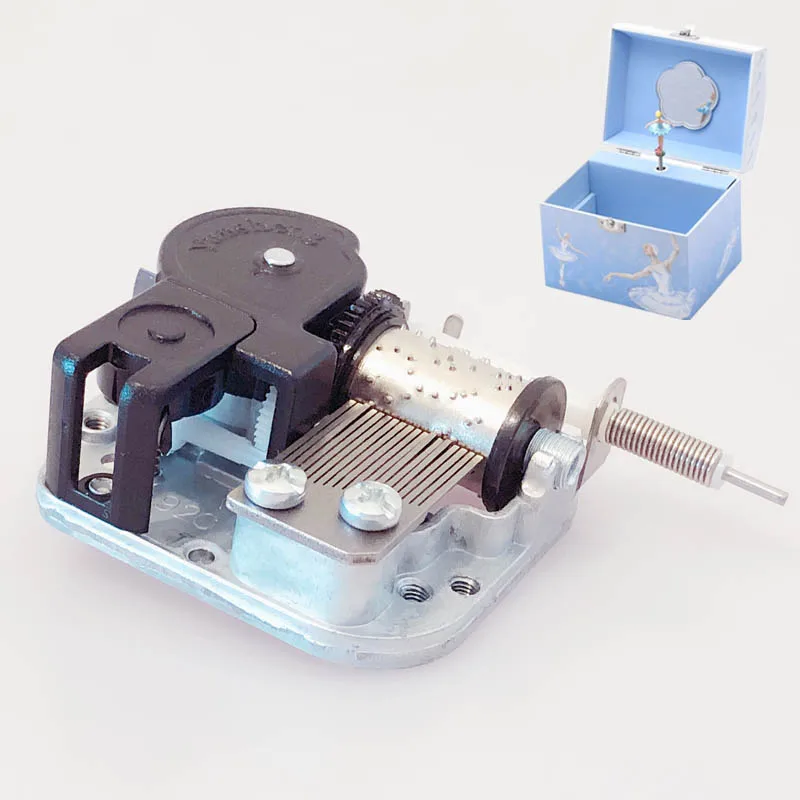 Music Box DIY Ballerina with Three Rotating Magnets with Flexible Rotating Shaft Birthday Gifts Women Music Home Decor Carousel Music Box