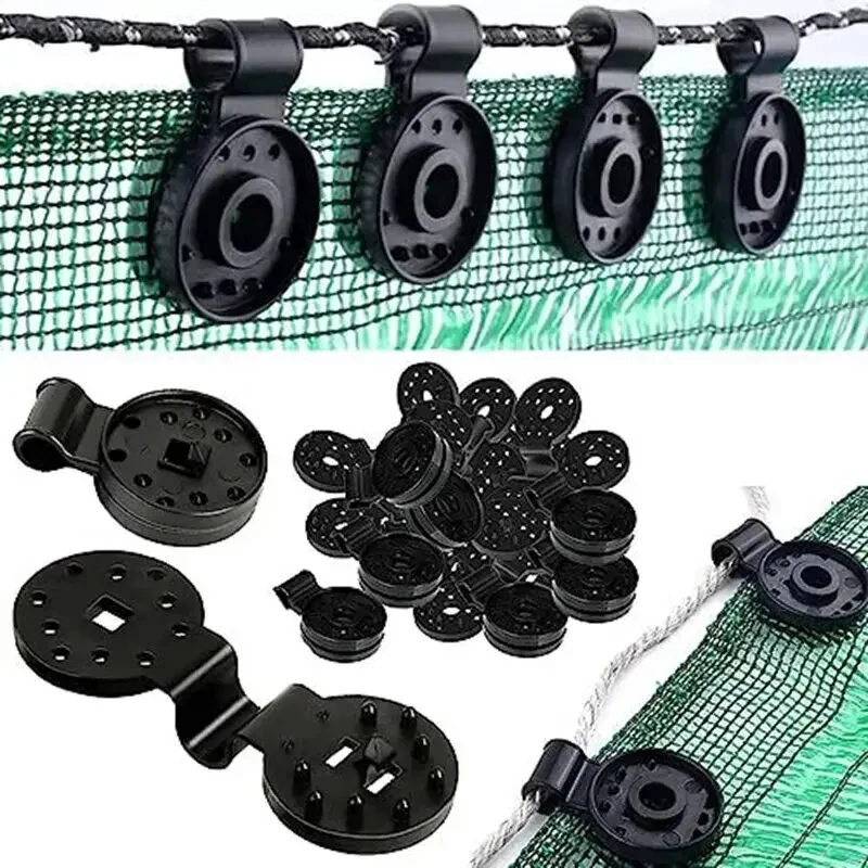Shade Cloth Clips 50Pcs Shade Cloth Clips Shade Fabric Clamps Grommets For Net Mesh Cover Sunblock Fabric Garden Backyard Greenhouse Fixer