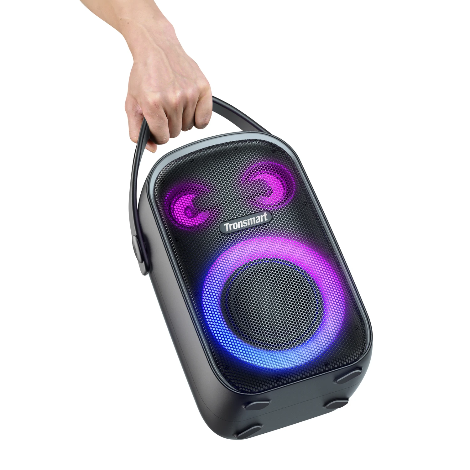 

Tronsmart Halo 100 Portable Outdoor & Party Speaker 60W Strong Power IPX6 Waterproof Wireless Speaker Black Singing stereo