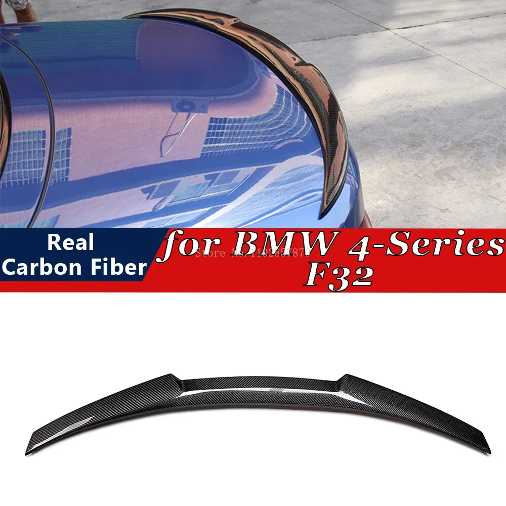 

For BMW 4-Series F33 2014-2019 2-Door CABRIOLET Real Carbon Fiber Rear Spoiler Bumper Lip Trunk Wing Boot Spoiler Body Kits