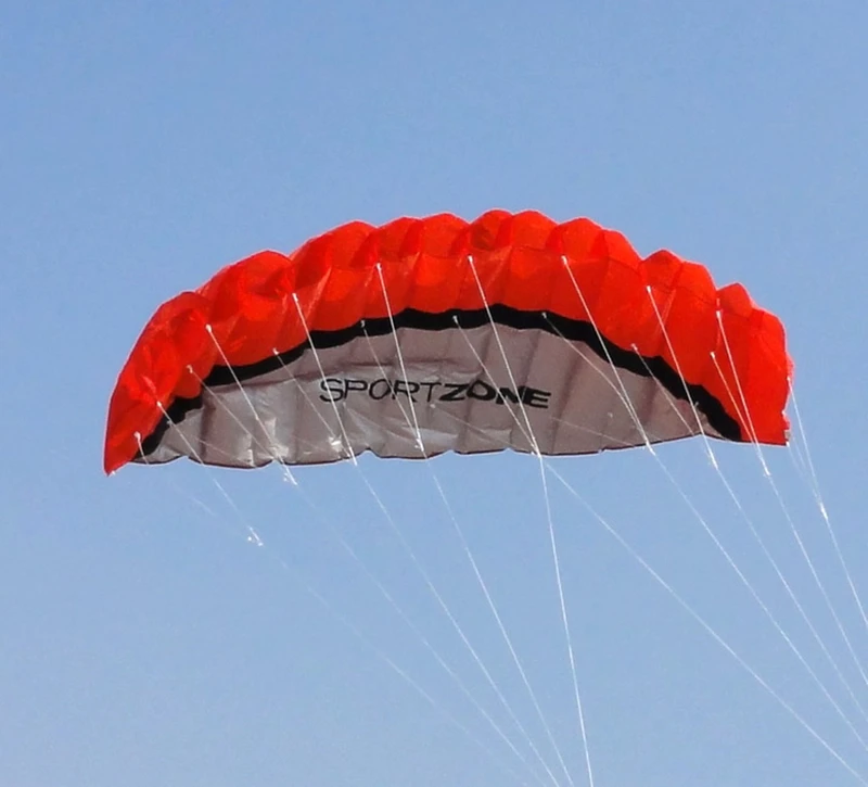 free shipping 2.5m dual Line Stunt power Kite soft kite line winder rainbow kite parafoil inflatable alien traction kite factory 2