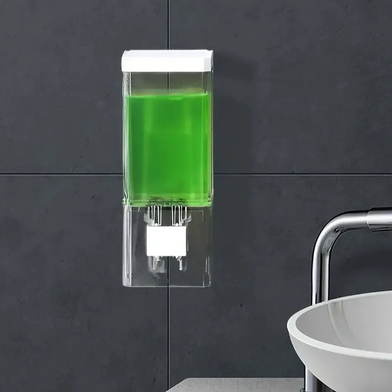 Wall Mounted Soap Dispenser Is Easy To Install Without Drilling, Suitable for Hand Sanitizer and Shampoo-Saving Space
