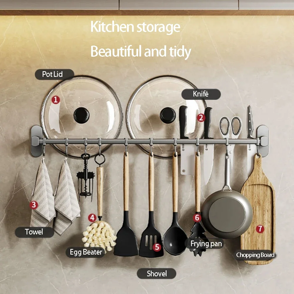 Stainless Steel Wall Shelves Cutting Board Holder Kitchen Storage And Organization Utensils Holder Kitchen Accessories Organizer