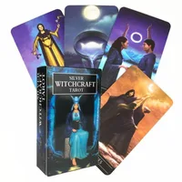 10.3*6cm Sour Silver Witchcraft Tarot Card English Version 78-Card Deck Oracle Divination Fate 2