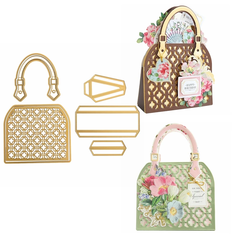 

Пустотелая Сумочка, женское украшение, металлические Вырубные штампы, сделай сам, альбом для открыток, скрапбукинг, крафтовый трафарет, новинка 2023