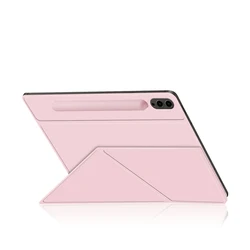 Versatile Magnetic Tablet Case with Adjustable Viewing Angles for Tab S7 S8 11inch (Pink)