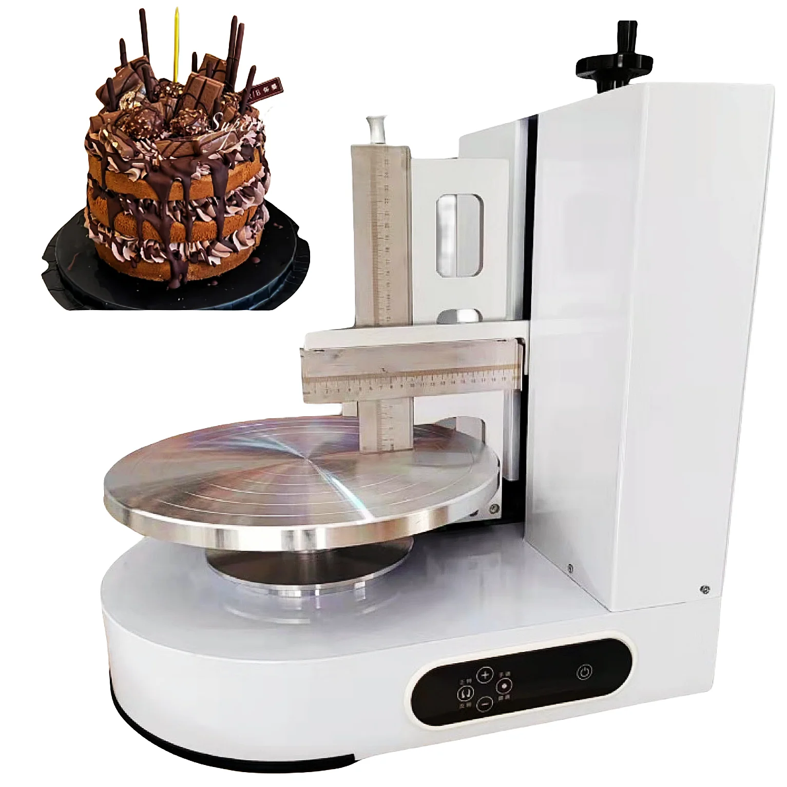

Sellautomatic Cream Cake Coating Smoothing Icing Smoother Machine Cake Frosting Decorating Making Cake Icing Machine