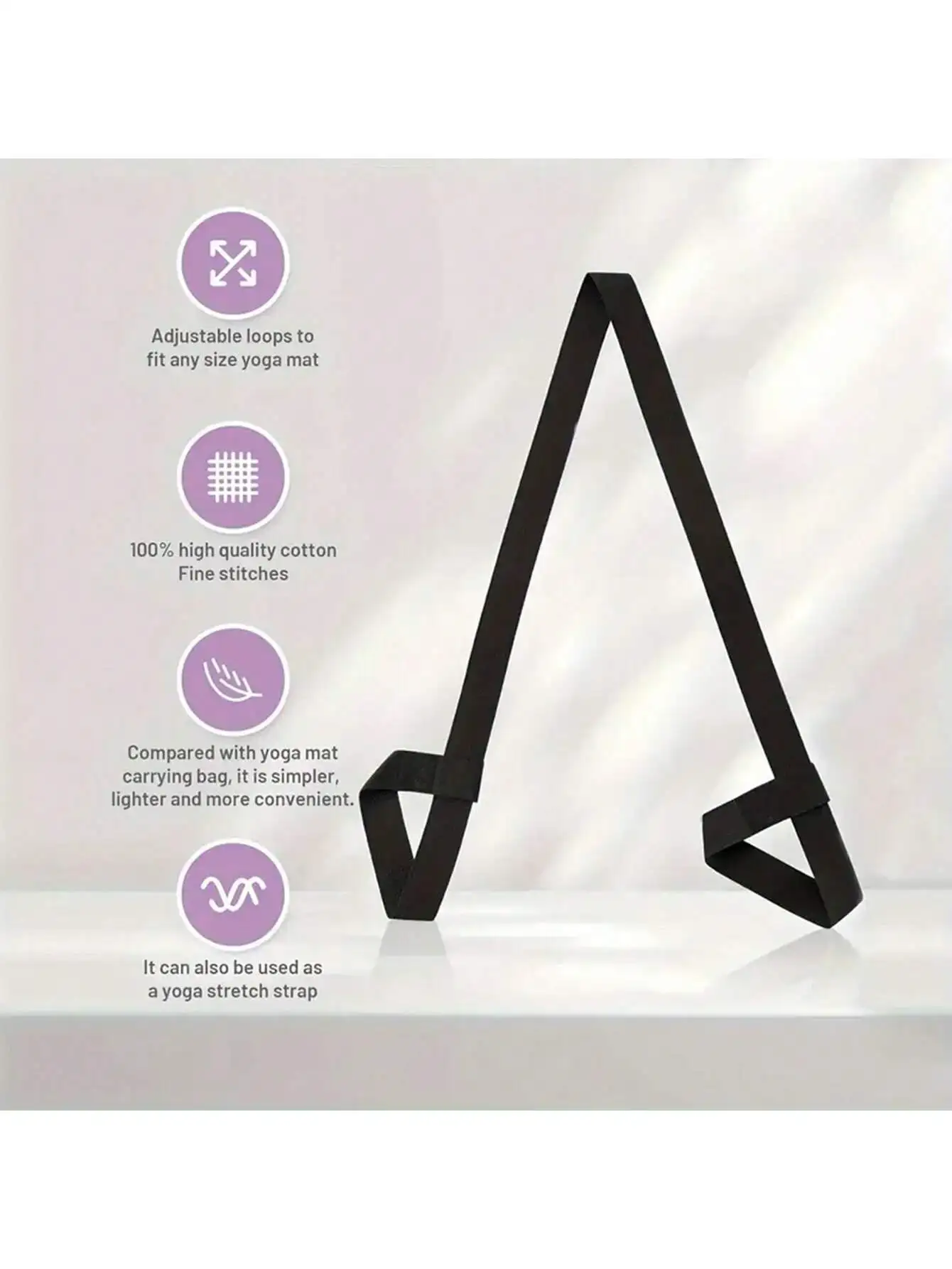 Portable Multipurpose Yoga Mat with Shoulder Strap & Binding Accessory