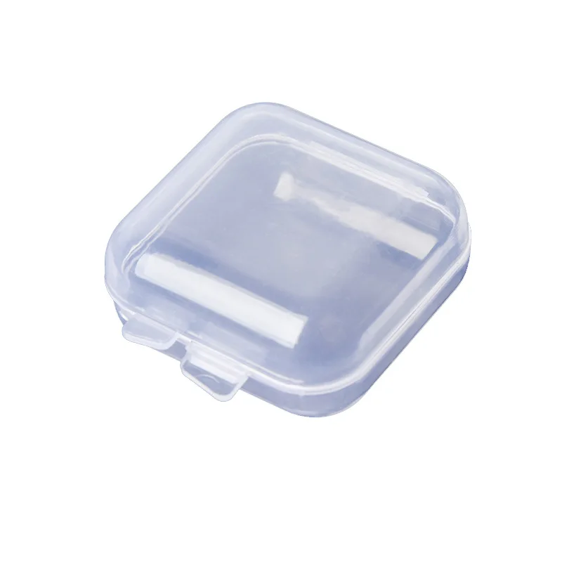 5/10Pcs 미니 스토리지 박스 투명 사각형 플라스틱 상자 귀걸이 쥬얼리 포장 스토리지 작은 사각형 상자 보석 주최자