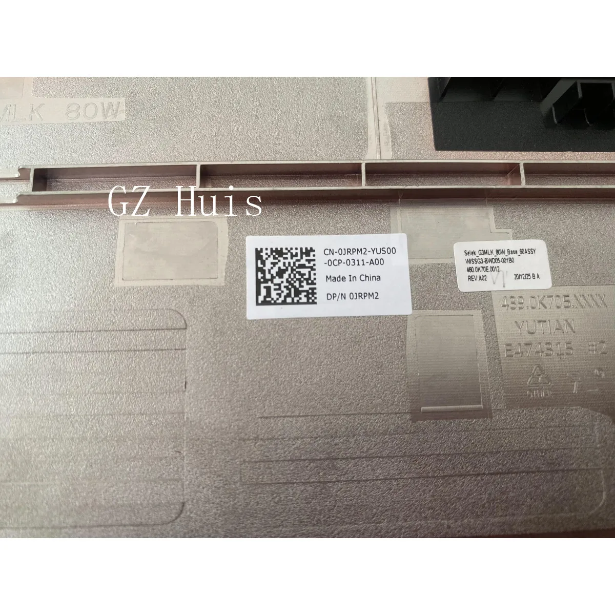 Coffret Inférieur (châssis) Pour Dell G3 3590 / G3 3500 - Modèle P89F - Neuf Ouvert