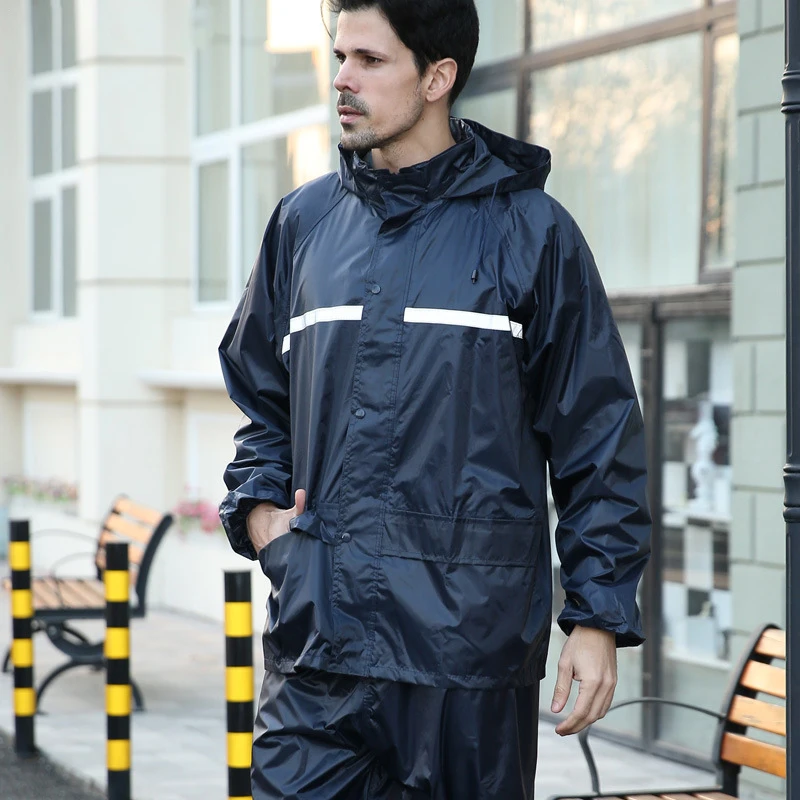 

1PC Waterproof Windproof Conjoined Raincoats Overalls Electric Motorcycle Fashion Raincoat Men and Women Rain Suit Rainwear