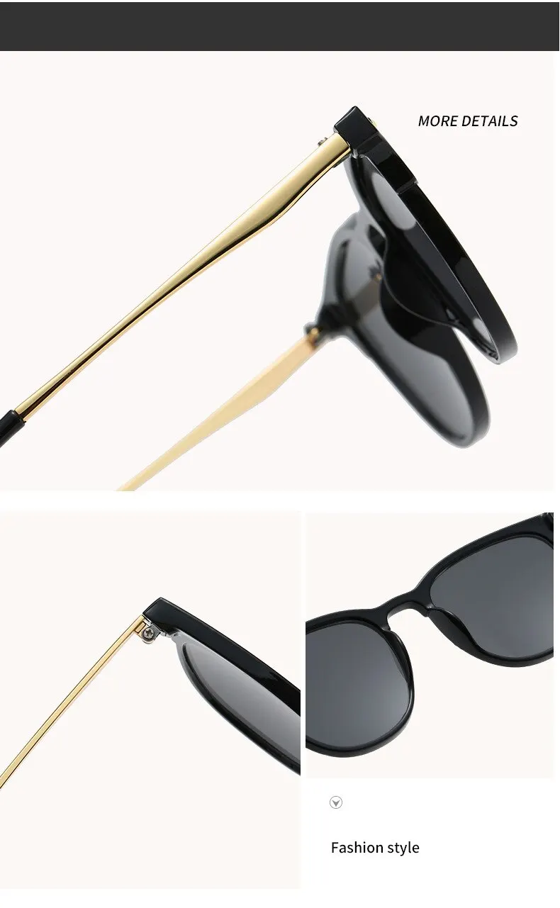 Neue Mode übergroße Vintage Cat Eye Sonnenbrille Frauen Trend Sommer fahren Brillen Sonnenbrillen uv400 für Dame – Detail 8