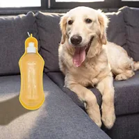 500ml Portable Dog Water Bottle Foldable Pet Feeder Bowl Water Bottle Pets Outdoor Travel Drinking Dog Bowls 4