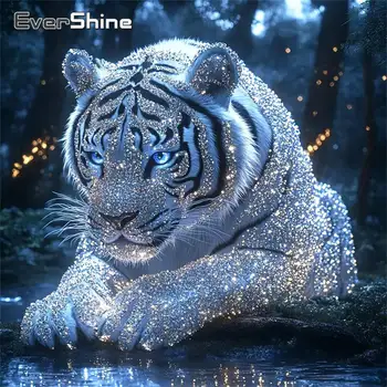 DIY Diamond Embroidery Tiger Painting 1