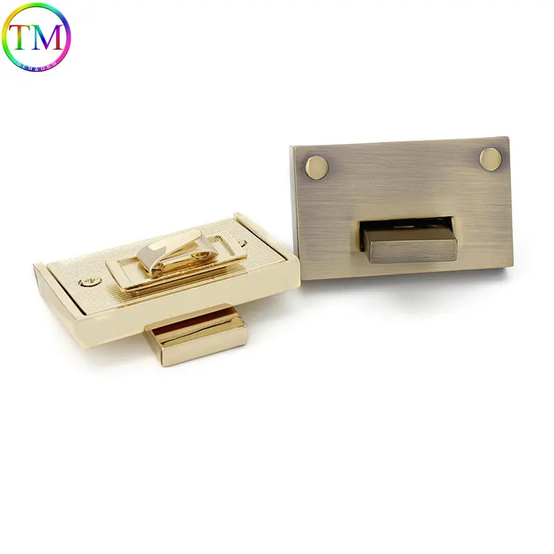 10 Pieces High Quality Metal Bags Lock Buckles Turn Twist Closure Decor Clasp Bag Purse DIY Replacement Hardware Accessory