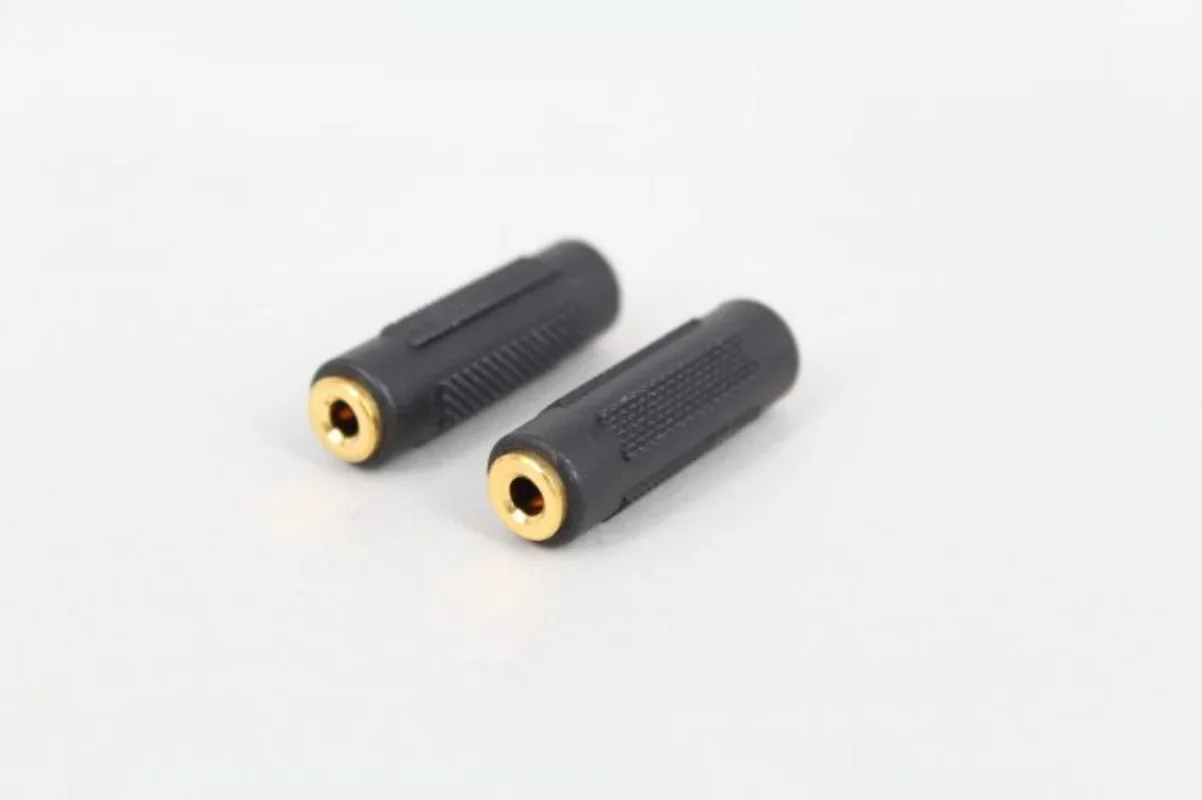 

1/2PCS Gold Plated 3.5 Mm Female To 3.5mm Female Jack Stereo Straight Adapter for Extending Headphone Cables