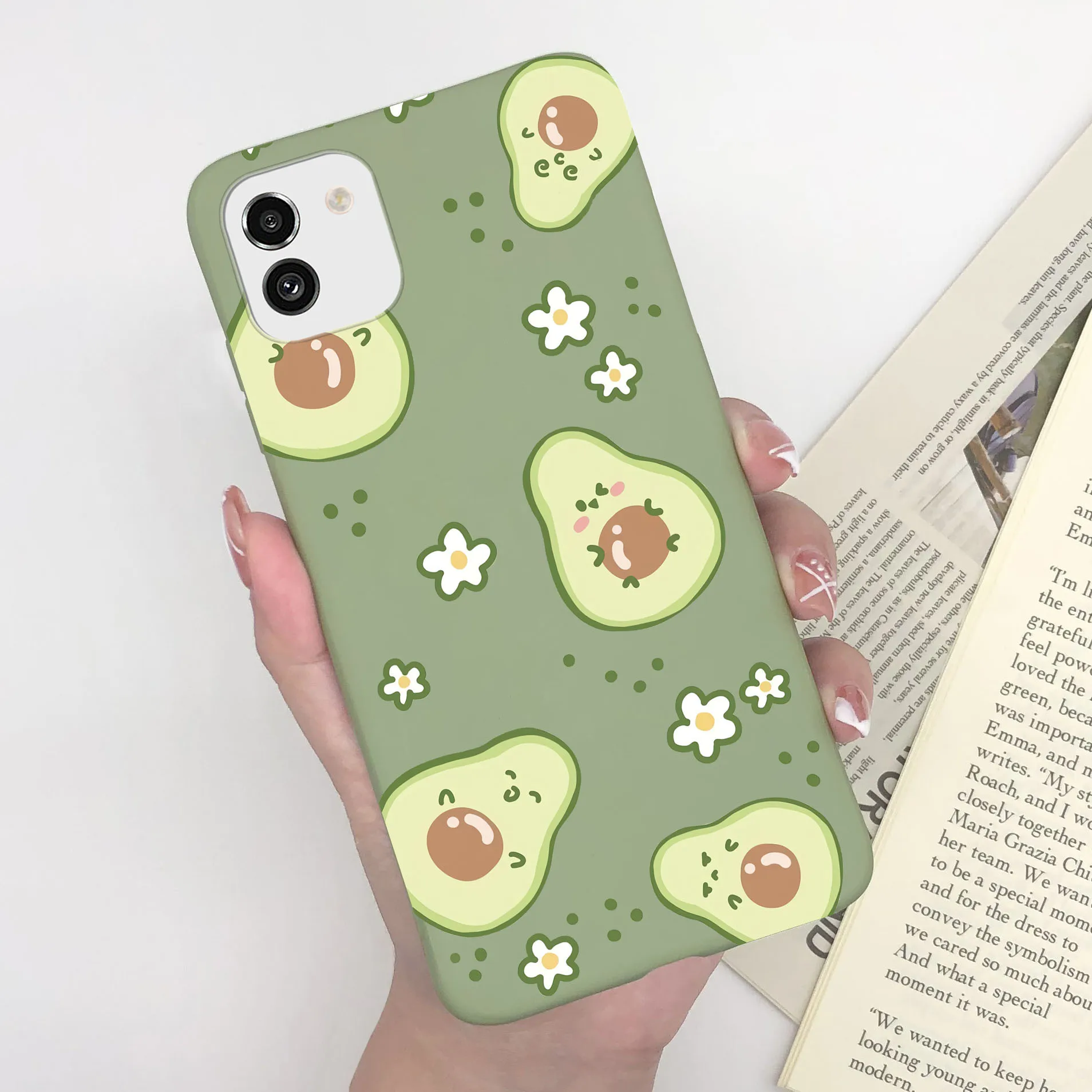 Cute Painted Soft Silicone Bumper Cover for Samsung Galaxy A03 Series