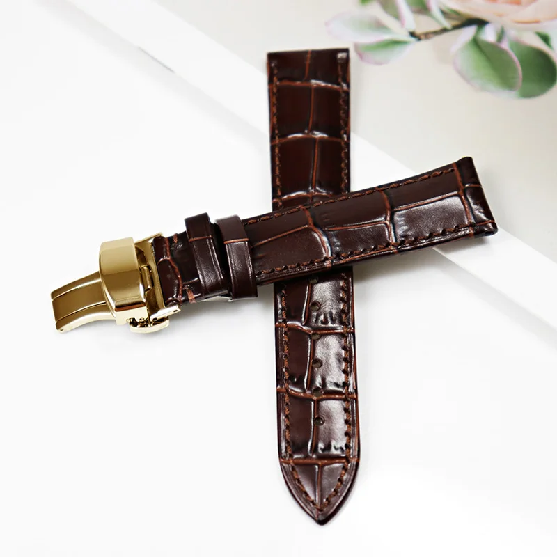 Genuine Cowhide Leather Watch Strap - Premium Universal Watchband for Women, Multiple Colors