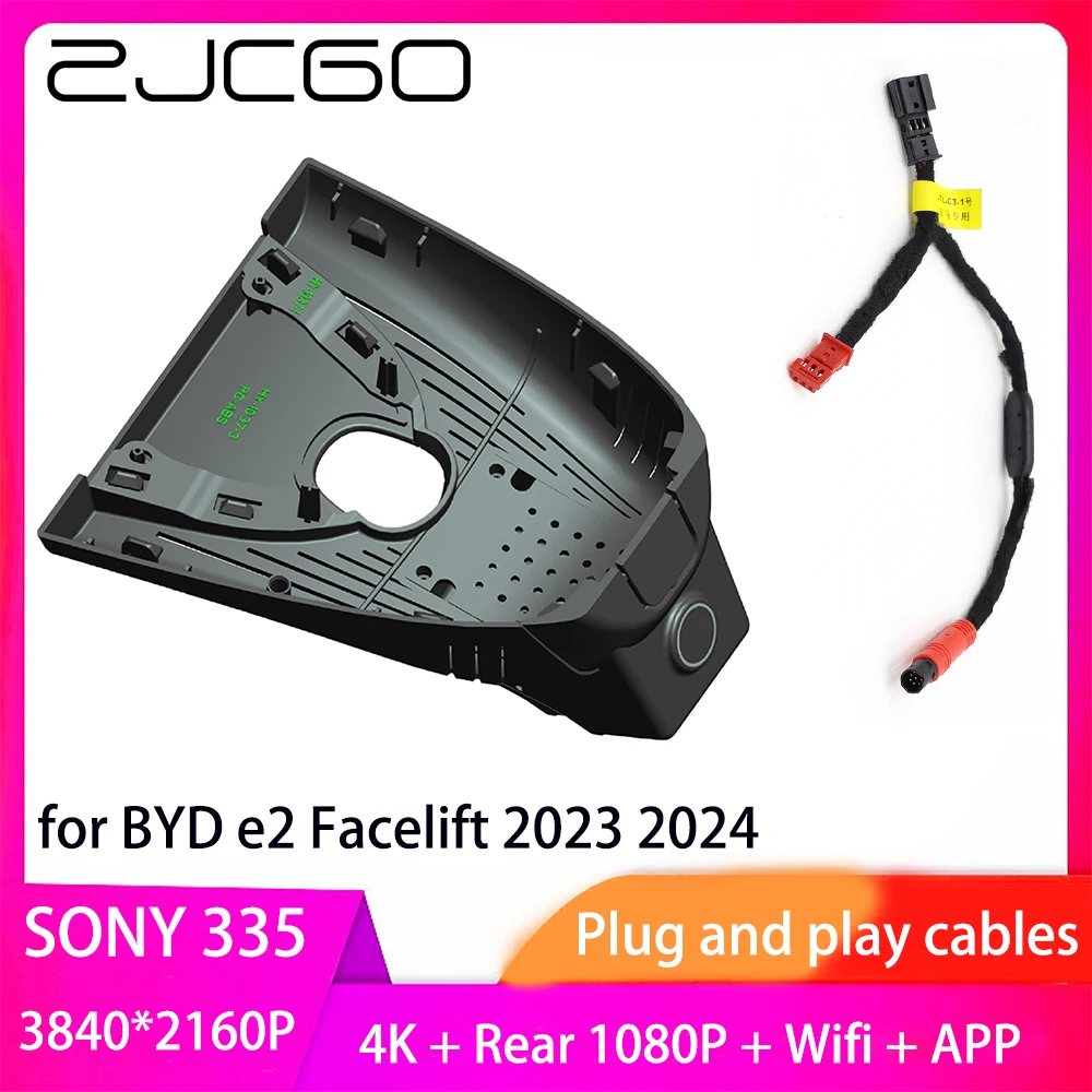 

ZJCGO Plug and Play DVR Dash Cam UHD 4K 2160P Video Recorder BYD e2 Facelift 2023 2024