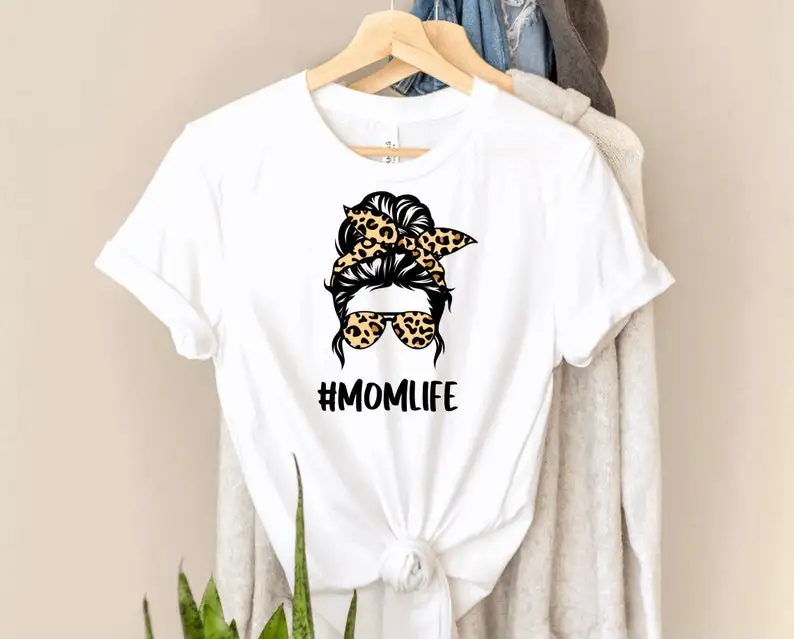 

Mom Life Tshirt Women Mother's Day Tshirt Mom Gift Mom Female Shirt Short Sleeve Top Tees harajuku Streetwear y2k Drop Shipping