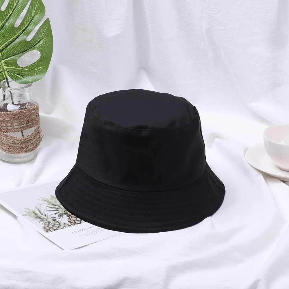 Faltbare Eimer Hut Unisex Frauen Im Freien Sonnenschutz Hut Reine Farbe Angeln Jagd Kappe Männer Becken Chapeau Strand Kappe – Detail 5