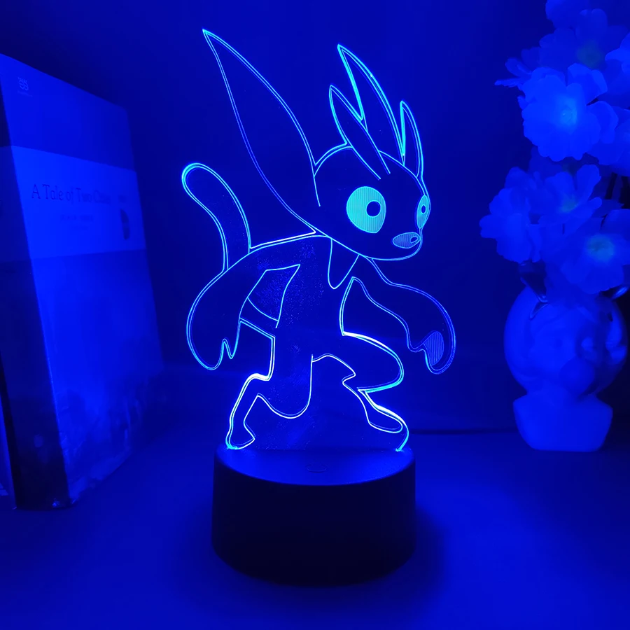 

Ori and the Blind Forest Game Figurine Nightlight for Kids Bedroom Table Decorative Lamp Cute Animal Cartoon Rabbit 3d Lights