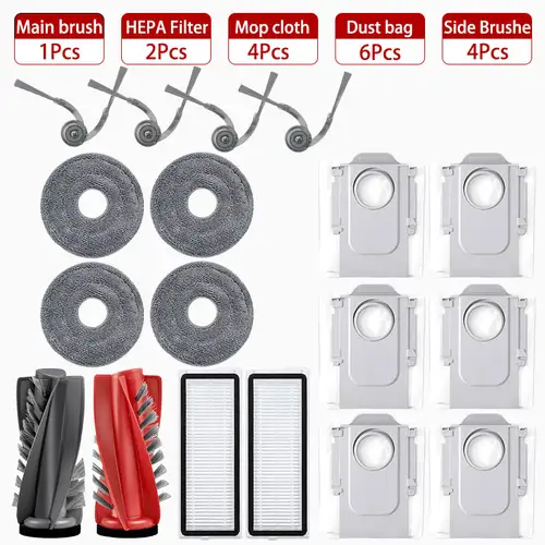 Fit For (Roborock Qrevo Edge / EdgeC / Edge S5A / 5V1 / Curv) Vacuum Parts Main Roller Side Brush Hepa Filter Mop Cloth Dust Bag - Image 16