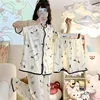 Wearable short-sleeved Superior sense Summer New Cute Simple Leisure Breathable Comfortable Loose Fashion Women's Homewear 5