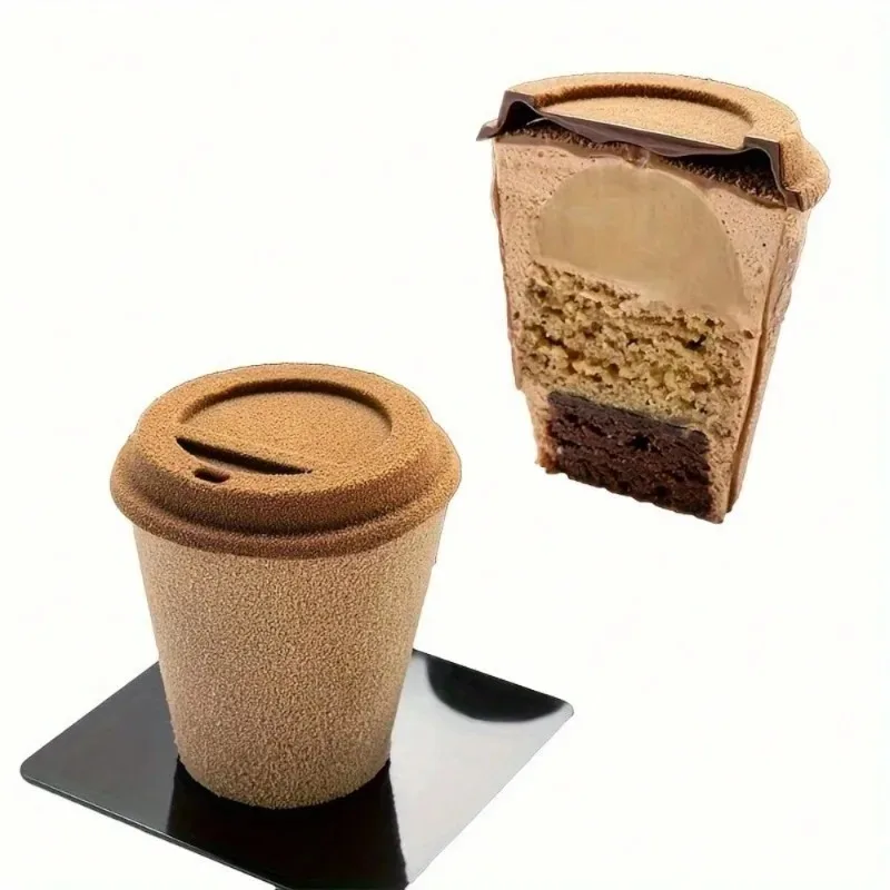 Premium Silicone Coffee Cup Mold for Baking Easy Release Design Perfect for Desserts Cakes Muffins Puddings and Pastries