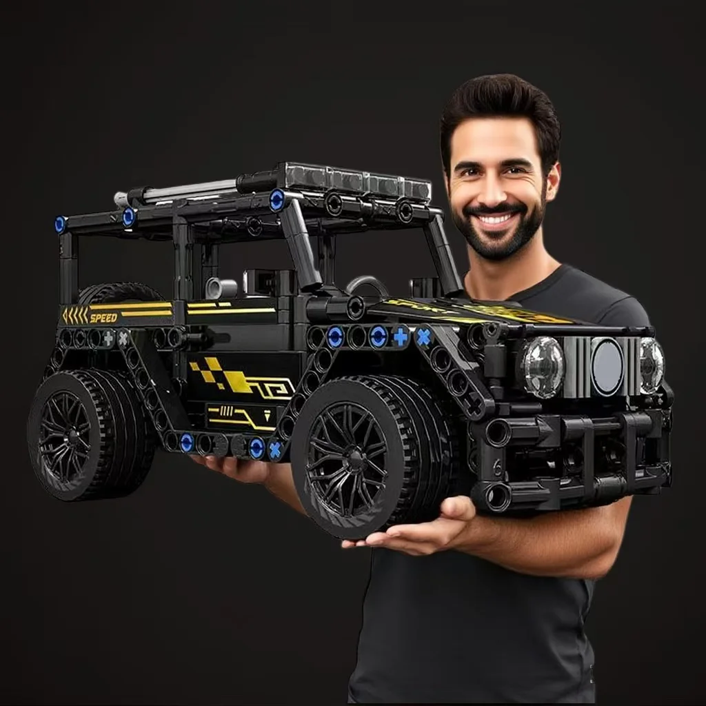 1630-teiliger schwarzer Auto-Bausatz, geeignet als Geschenk für Geburtstag/Weihnachten/Halloween/Erntedankfest/Neujahr/Party.