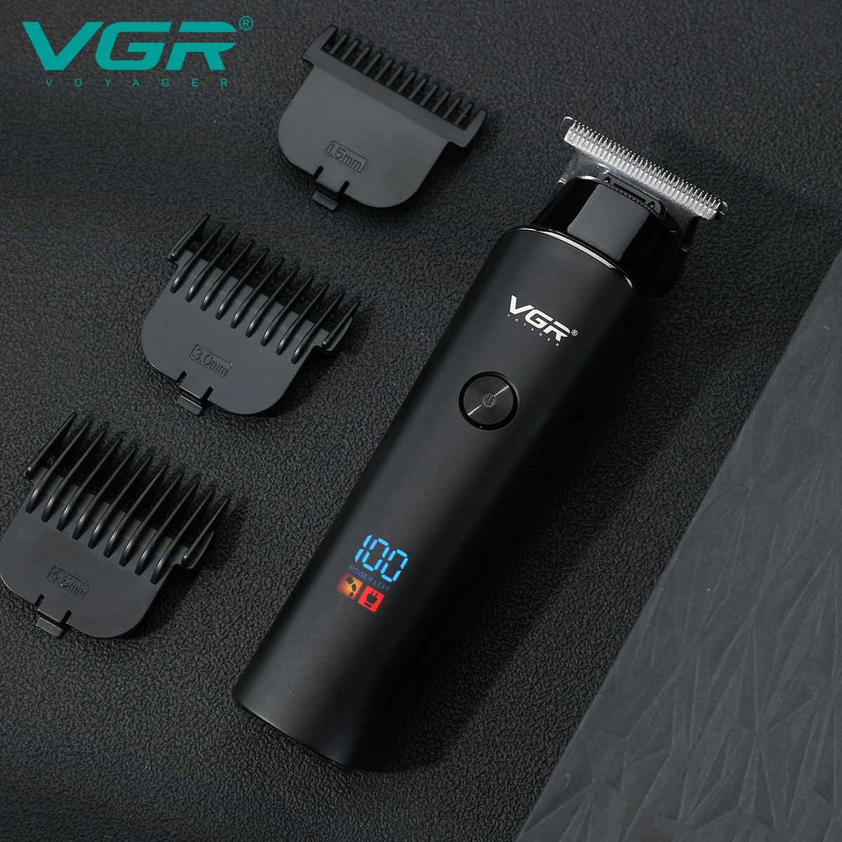 

VGR V-937 Professional USB Charging Electric Hair Trimmer Cordless Barber Hair Clipper for Men With LED Display Fathers Day Man