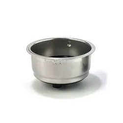 Stainless Steel Coffee Filter Basket - Single & Double Cup Removable Filter - Premium Coffee Machine Accessory (Double cup)